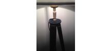 lampadaire créé s/1 ancien trépied photo en bois
