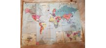 Carte scolaire vintage