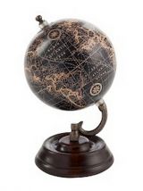 Mappemonde sur pied en bois