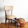 Chaise vintage scandinave pieds compas