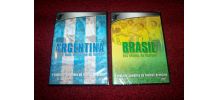 lot de 2 dvd foot ball brésil et argentine 