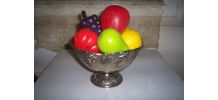 LOT DE FAUX FRUITS EN PLASTIQUE periode 1960/70 