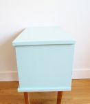 Table de chevet vintage scandinave mint 70's relookée
