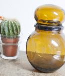 flacon en verre ambré LEVER bouchon rond
