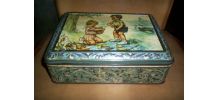 ANCIENNE BOITE METAL ILLUSTRATION DE GERMAINE bOURET 