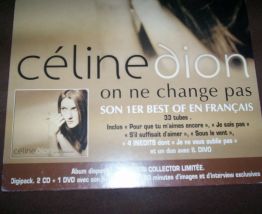 GRAND CARTONNAGE PLV PUB CELINE DION 50 CM PAR 31 CM 
