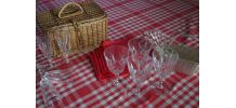 Huit Verres en Cristal 