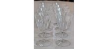 Huit Verres en Cristal 