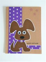 Carte d'anniversaire chien