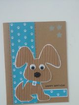 Carte d'anniversaire chien