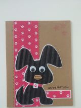 Carte d'anniversaire chien
