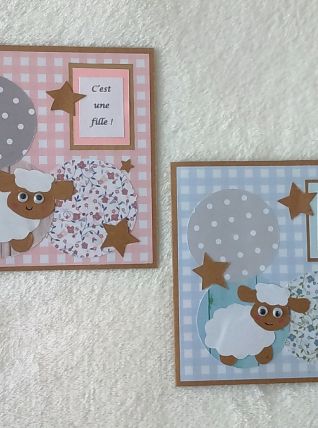 Cartes naissance mouton