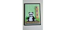 Carte motif panda
