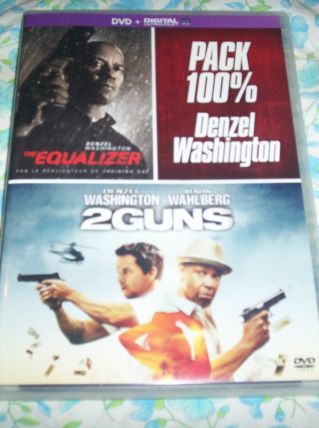 DVD EQUALIZER + 2 GUNS 2 films avec denzel washington 