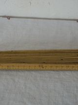 Ancien double metre bois et metal 