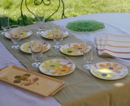 Plat à cake en Gien