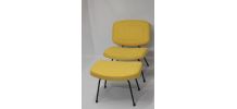 CHAUFFEUSE CM 190 + OTTOMAN PIERRE PAULIN EDITION THONET 1956