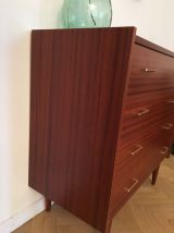 Commode vintage années 50 pieds compas style scandinave
