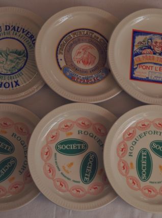 6 Assiettes à Fromage en St Amand