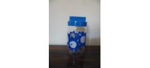 Pot HENKEL fleur bleu 70's