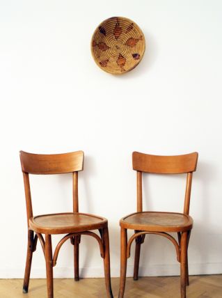 Paire de Chaises bistrot Baumann vintage années 50 