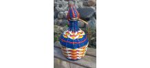Bouteille scoubidou Veresa - vintage 60