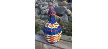 Bouteille scoubidou Veresa - vintage 60