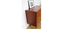 Commode vintage scandinave pieds compas 60s