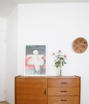 Enfilade vintage scandinave années 60 pieds compas 