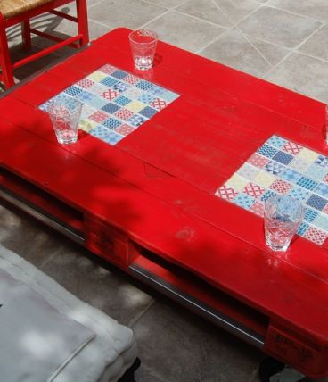 Table basse palette