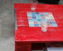Table basse palette
