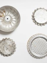 lot de 4 moules à pâtisseries vintage petite taille