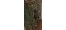 vitrine bibliotheque industrielle / patine orientale 