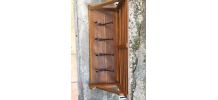 porte manteaux en bois et patères en fer