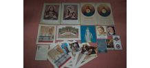 LOT ancien papiers religieux vrac 