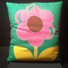 Joli coussin fleur d'epoque 70's 