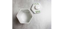 pot en porcelaine pour coton tige salle de bain