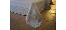 2 dessus de lit en boutis et housses d’oreiller assorties