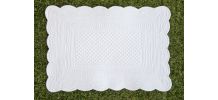 8 sets de table boutis blanc