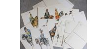 lot de cartes postales thème "les uniformes"