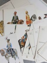 lot de cartes postales thème "les uniformes"