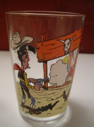 4 verres Amora Lucky Luke