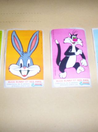 LOT 4 ANCIENS AUTOCOLLANTS BD PUB STENVAL 1981 