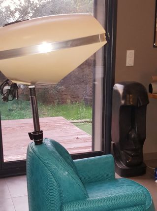 Fauteuil coiffeuse sixties avec casque chauffant