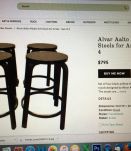 Tabourets High 64 de Alvar Aalto 