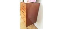 Commode vintage scandinave pieds compas 70s