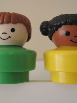3 Little People Chunky  Fisher Price vintage