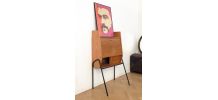 Secretaire bureau vintage Jacques Hitier 1950