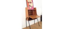 Secretaire bureau vintage Jacques Hitier 1950