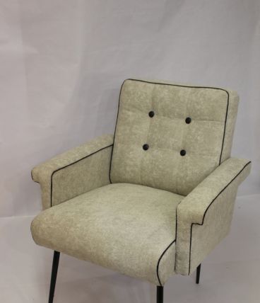 Fauteuil vintage année 70 refait neuf.